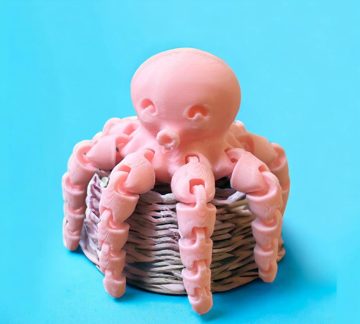 Fidget Squid / Octopus Fidget Toy: Playful Stress Relief for Her or Him