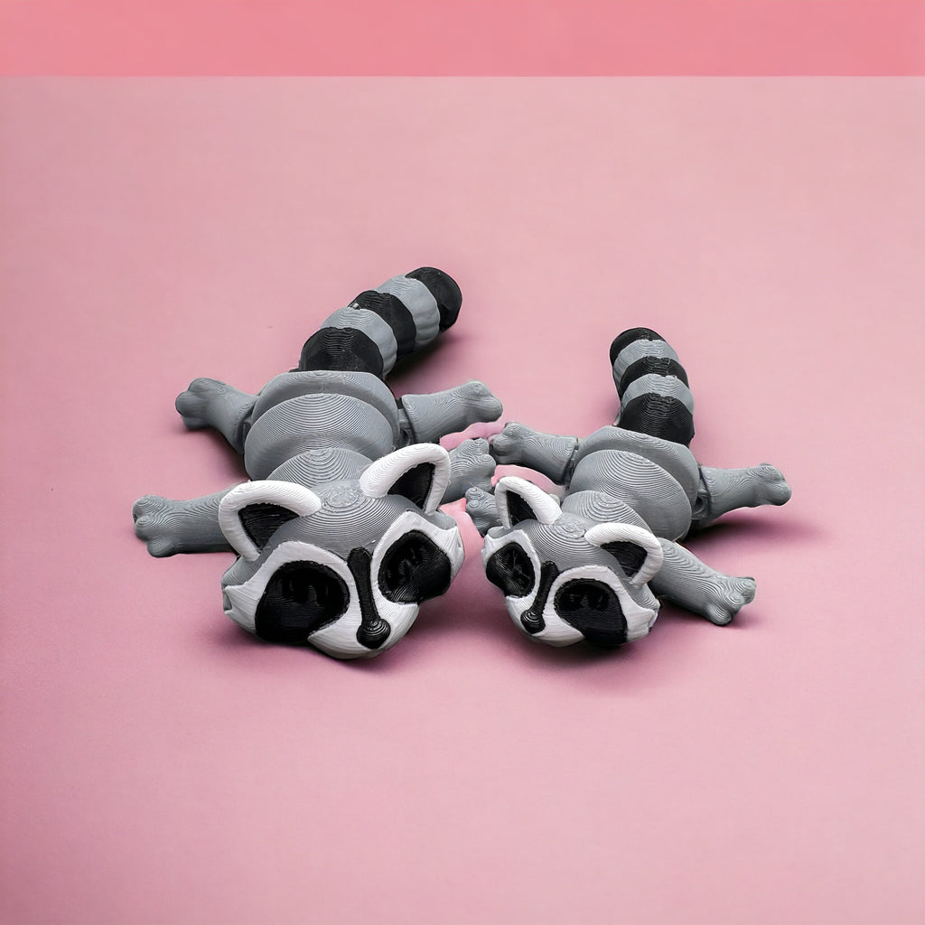 Handmade 3D Printed Articulated Raccoon | Fidget Toy | ADHD Toy | Funny Gift | Gift For Him & Her
