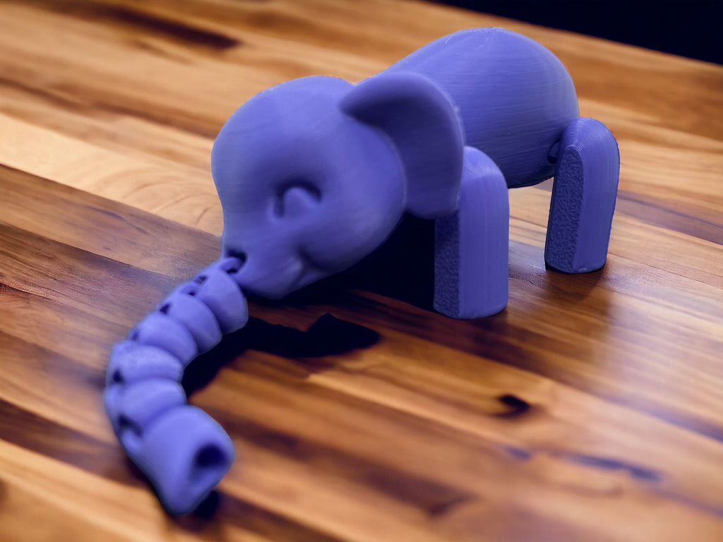Elephant Gift - 3D-Printed Flexible Elephant Fidget Toy | Desk Toy | Sensory Toy
