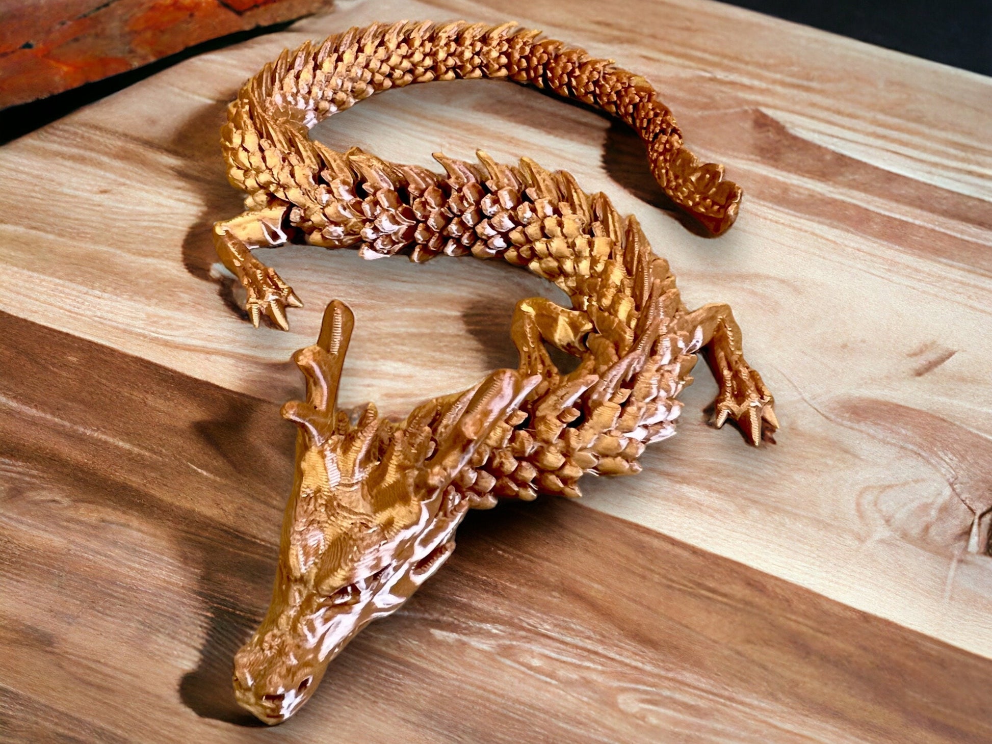 Flexible Dragon Fidget Toy | Articulated Figurine for Endless Adventure | Whimsical Desk Decor and Playmate
