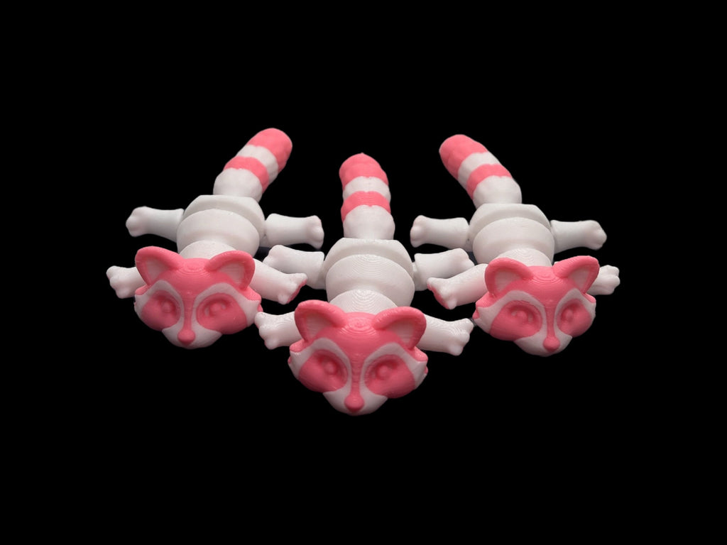 Raccoon Fidget Toy - Cute 3D Printed Raccoon Toy for Relaxation | ADHD | Stocking Filler