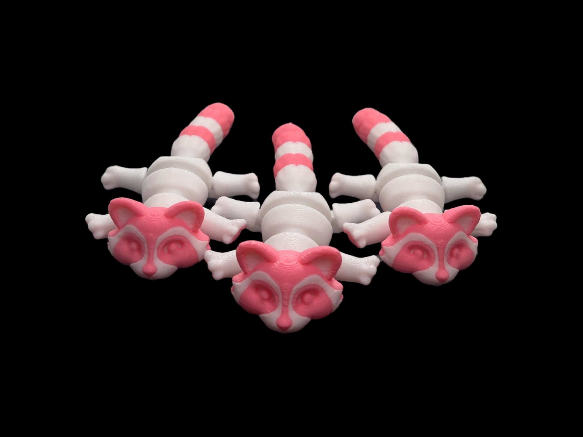 Raccoon Fidget Toy - Cute 3D Printed Raccoon Toy for Relaxation | ADHD | Stocking Filler
