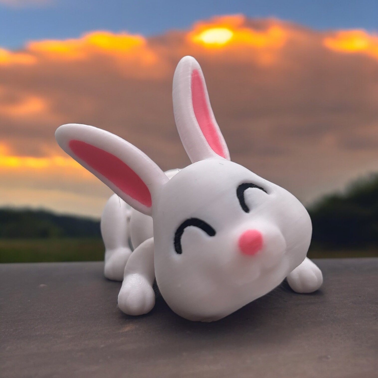 Articulated Bunny Rabbit Fidget Toy - ADHD toy, Sensory Toy, Desk Toy, Autism Toy, 3D Printed Toy