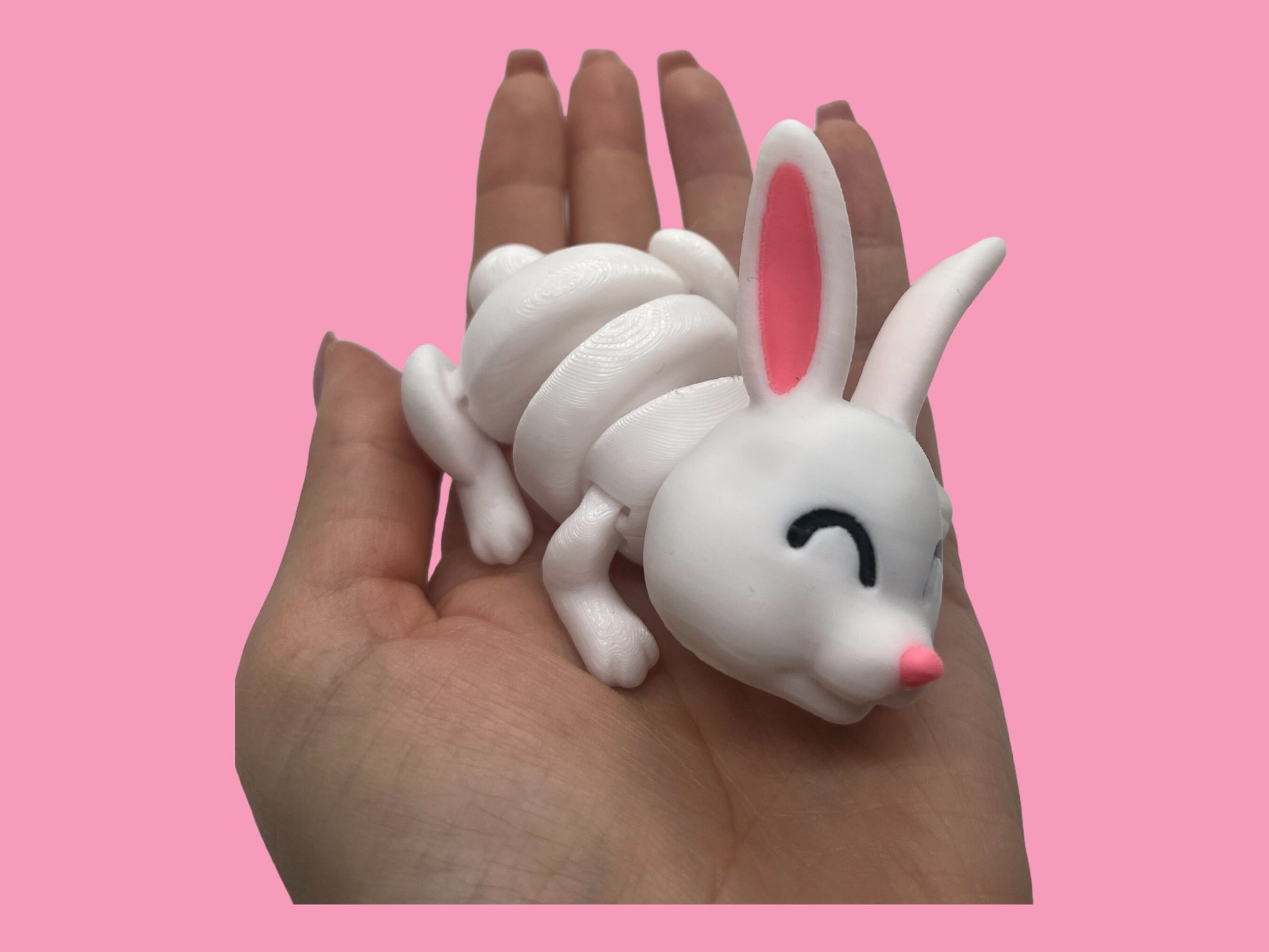 Articulated Bunny Rabbit Fidget Toy - ADHD toy, Sensory Toy, Desk Toy, Autism Toy, 3D Printed Toy