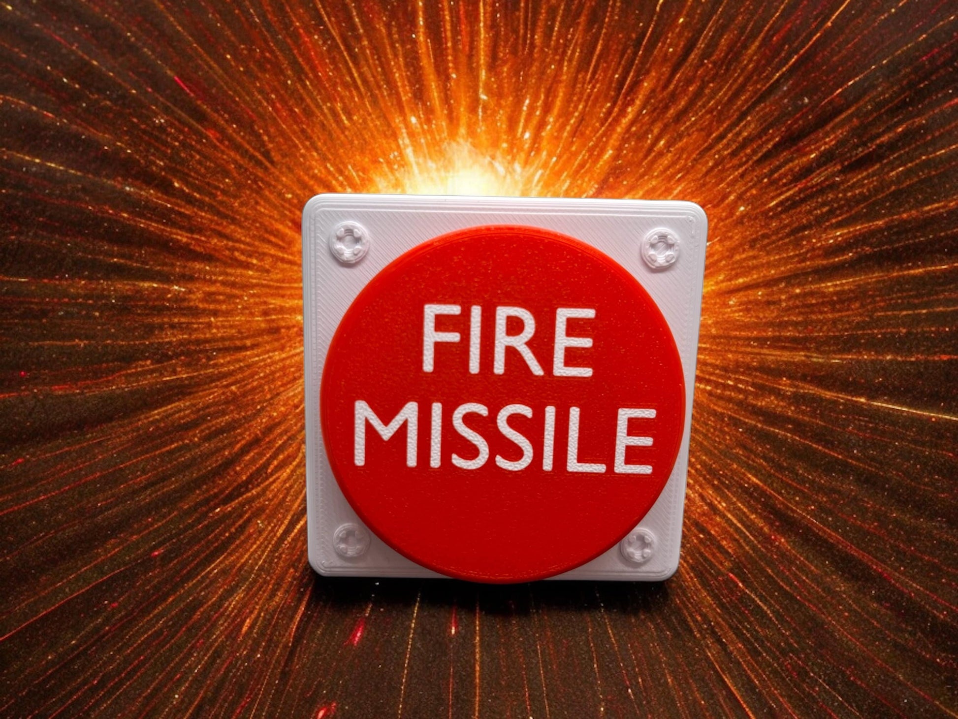 Fire Missile Toilet Flush Button Cover | Fathers Day Gift | Funny Bathroom Decor | Gag Gift | Novelty Flush Button | Gifts for Him