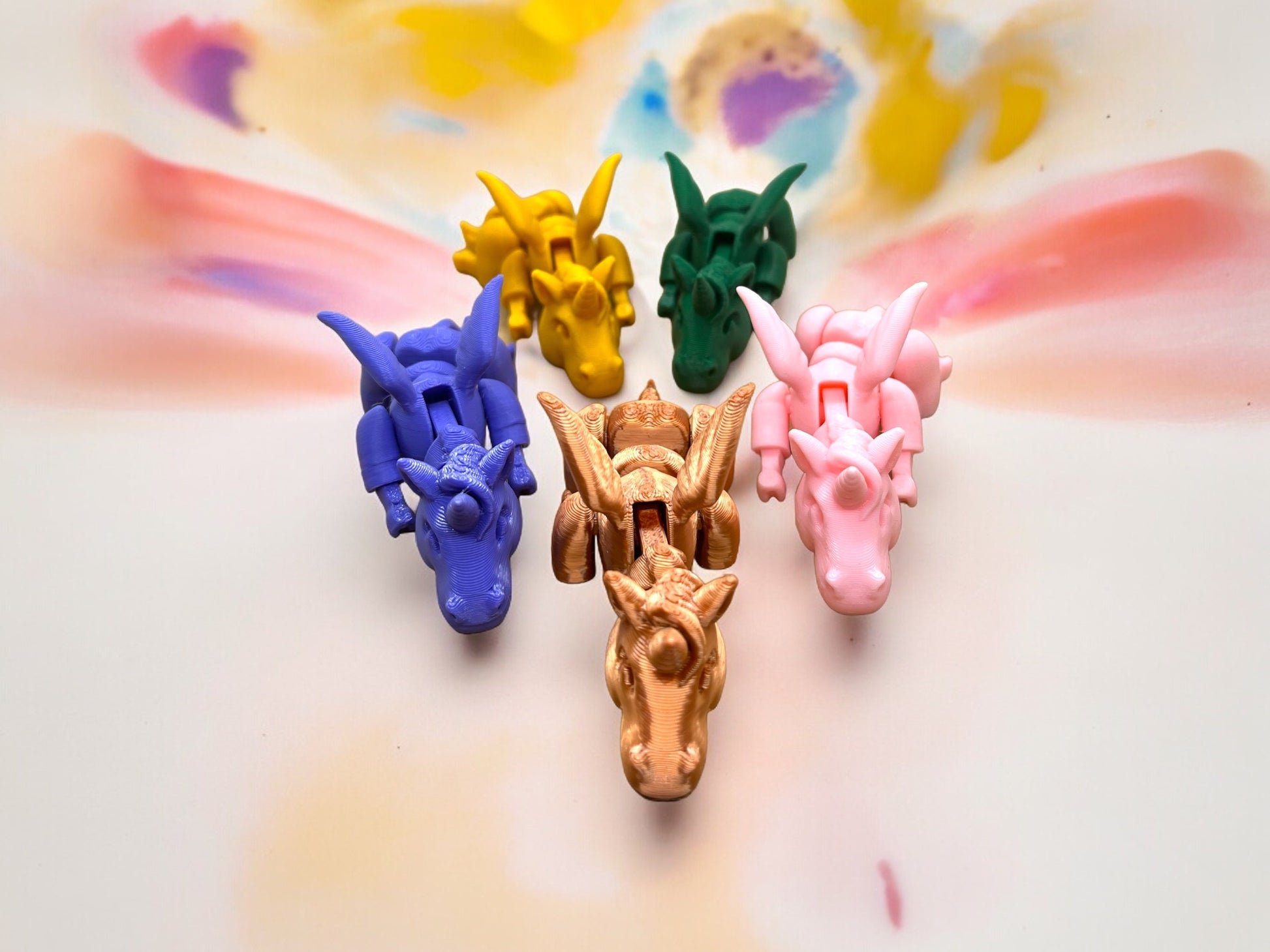Articulated Unicorn | 3D Printed Figurine | Whimsical Desk Decor | Handcrafted Collectible | Gifts for Her