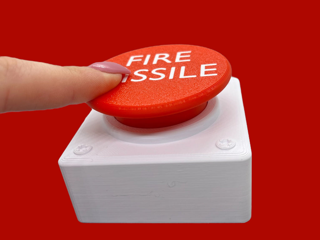 Fire Missile Toilet Flush Button Cover | Fathers Day Gift | Funny Bathroom Decor | Gag Gift | Novelty Flush Button | Gifts for Him