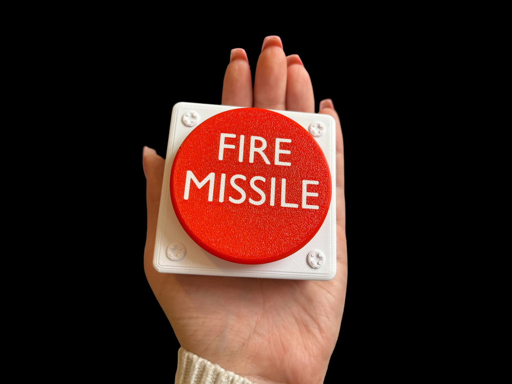 Fire Missile Toilet Flush Button Cover | Fathers Day Gift | Funny Bathroom Decor | Gag Gift | Novelty Flush Button | Gifts for Him