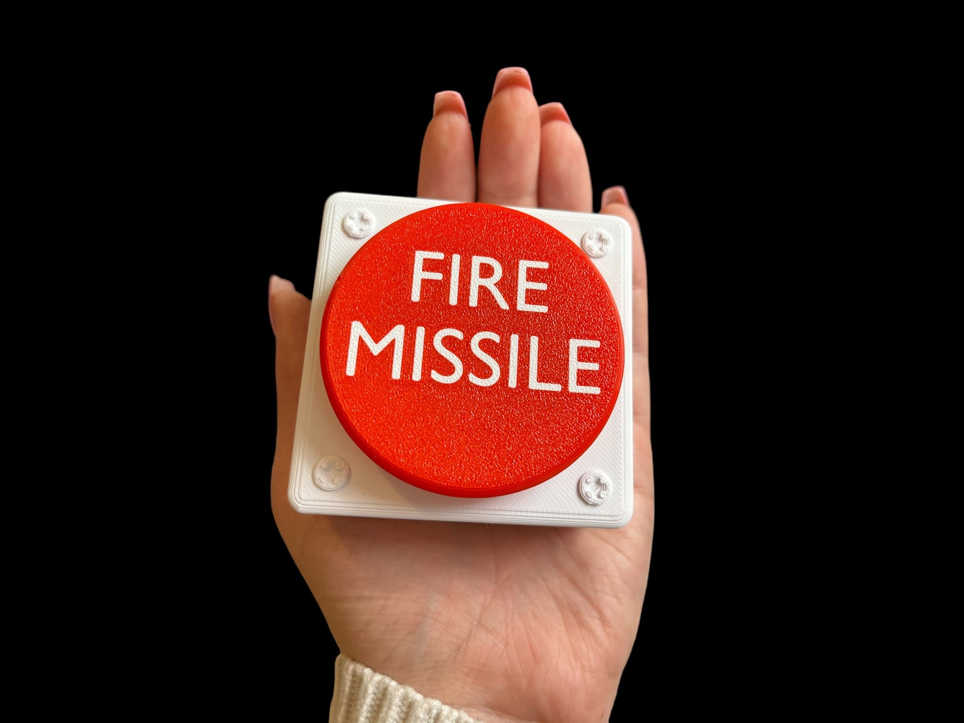 Fire Missile Toilet Flush Button Cover | Fathers Day Gift | Funny Bathroom Decor | Gag Gift | Novelty Flush Button | Gifts for Him