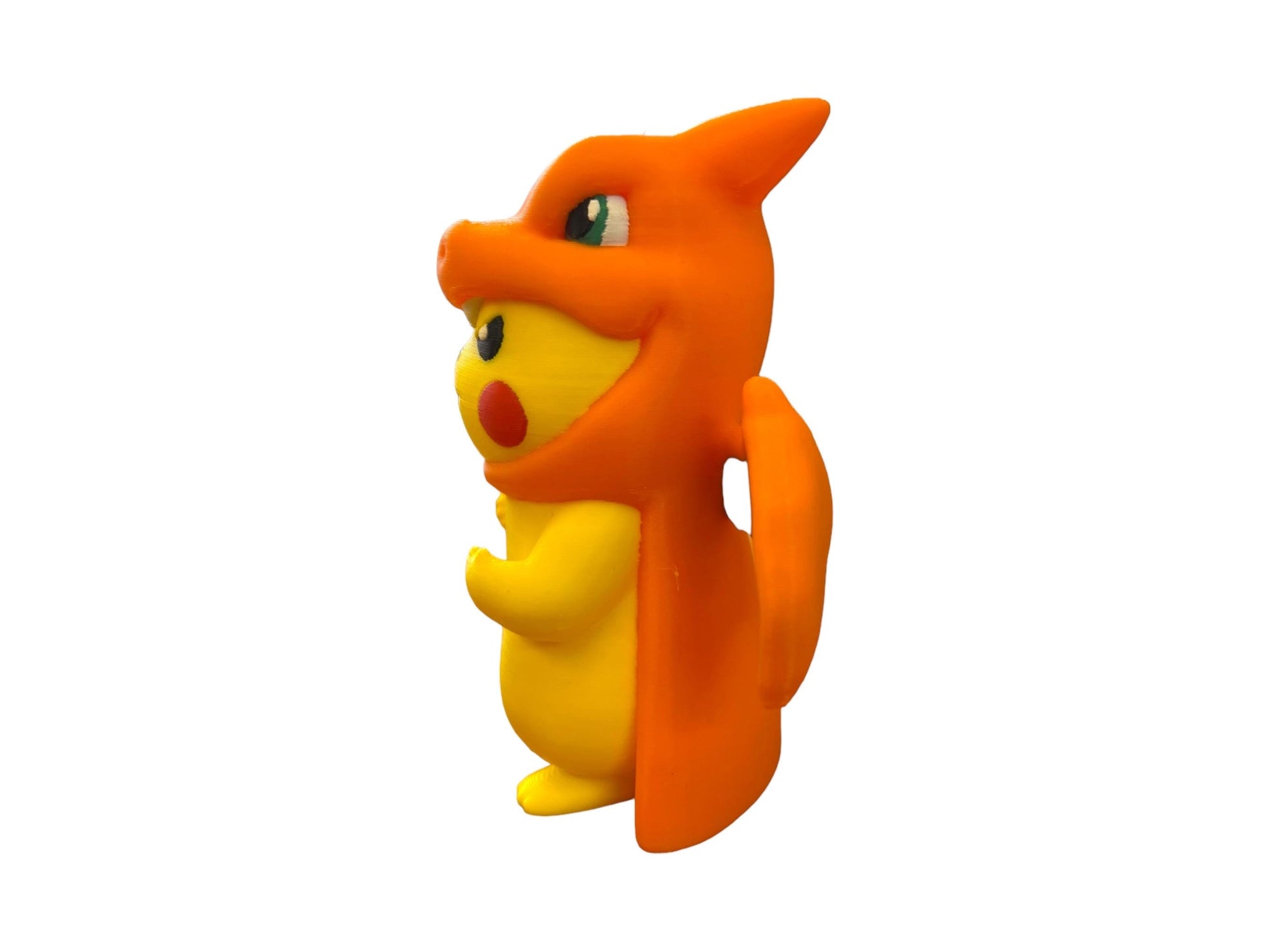 Adorable 3D Printed Pikachu Cosplay Charizard Figure: Collectible Nintendo Fan Art
