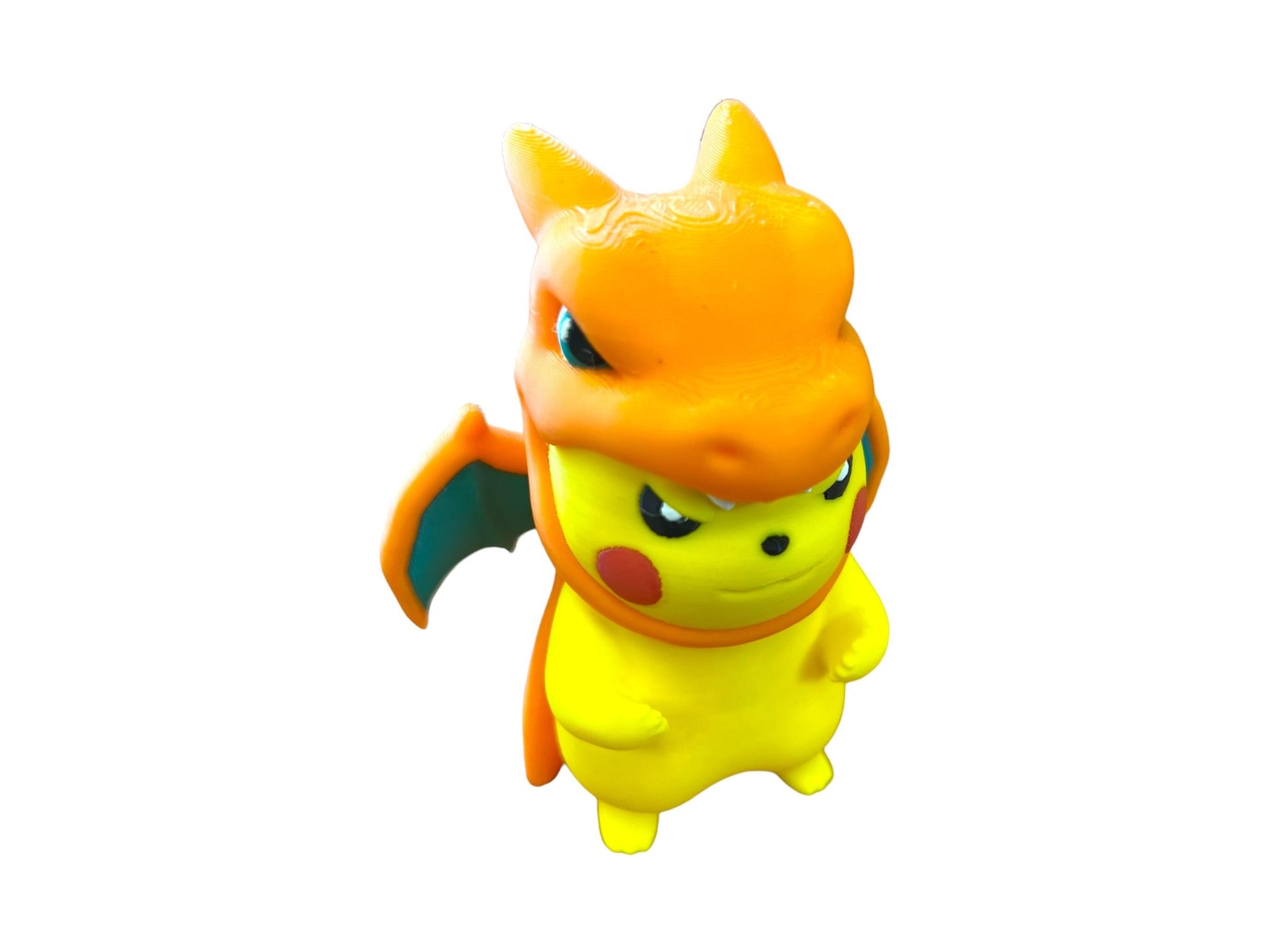 Adorable 3D Printed Pikachu Cosplay Charizard Figure: Collectible Nintendo Fan Art