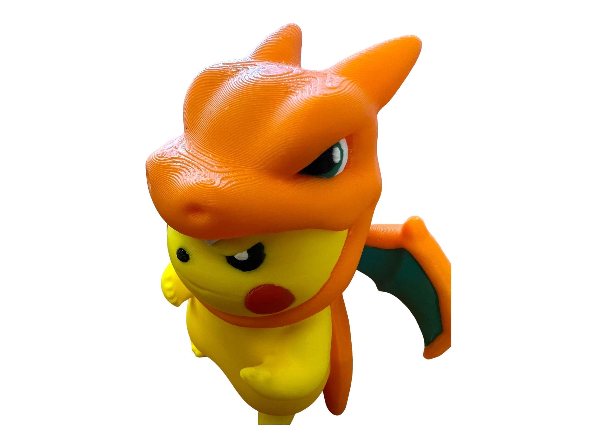 Adorable 3D Printed Pikachu Cosplay Charizard Figure: Collectible Nintendo Fan Art