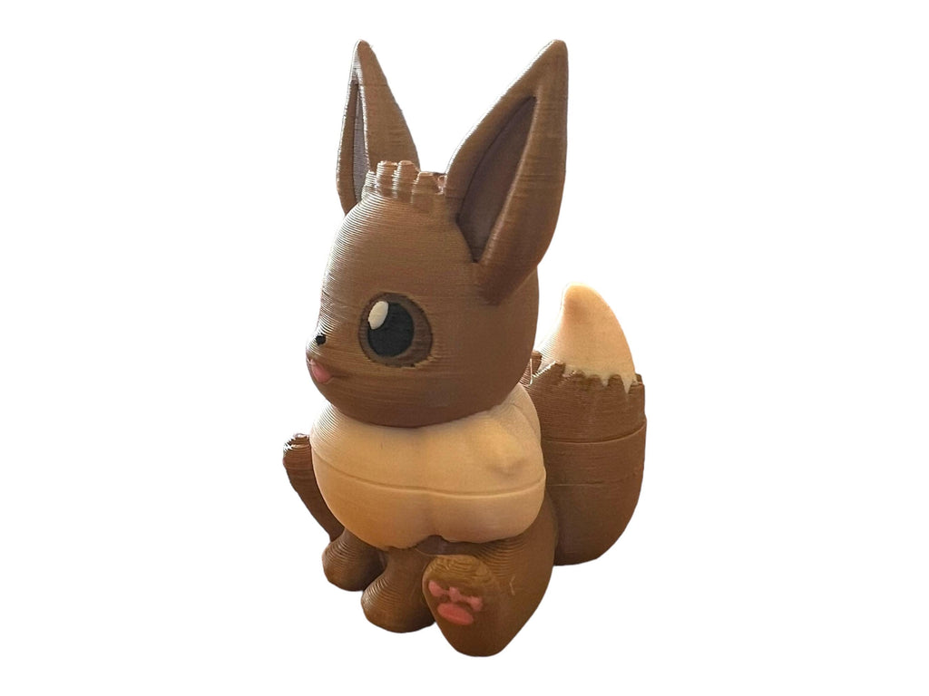 Adorable Eevee Pokemon Figurine - 3D Printed Collectible
