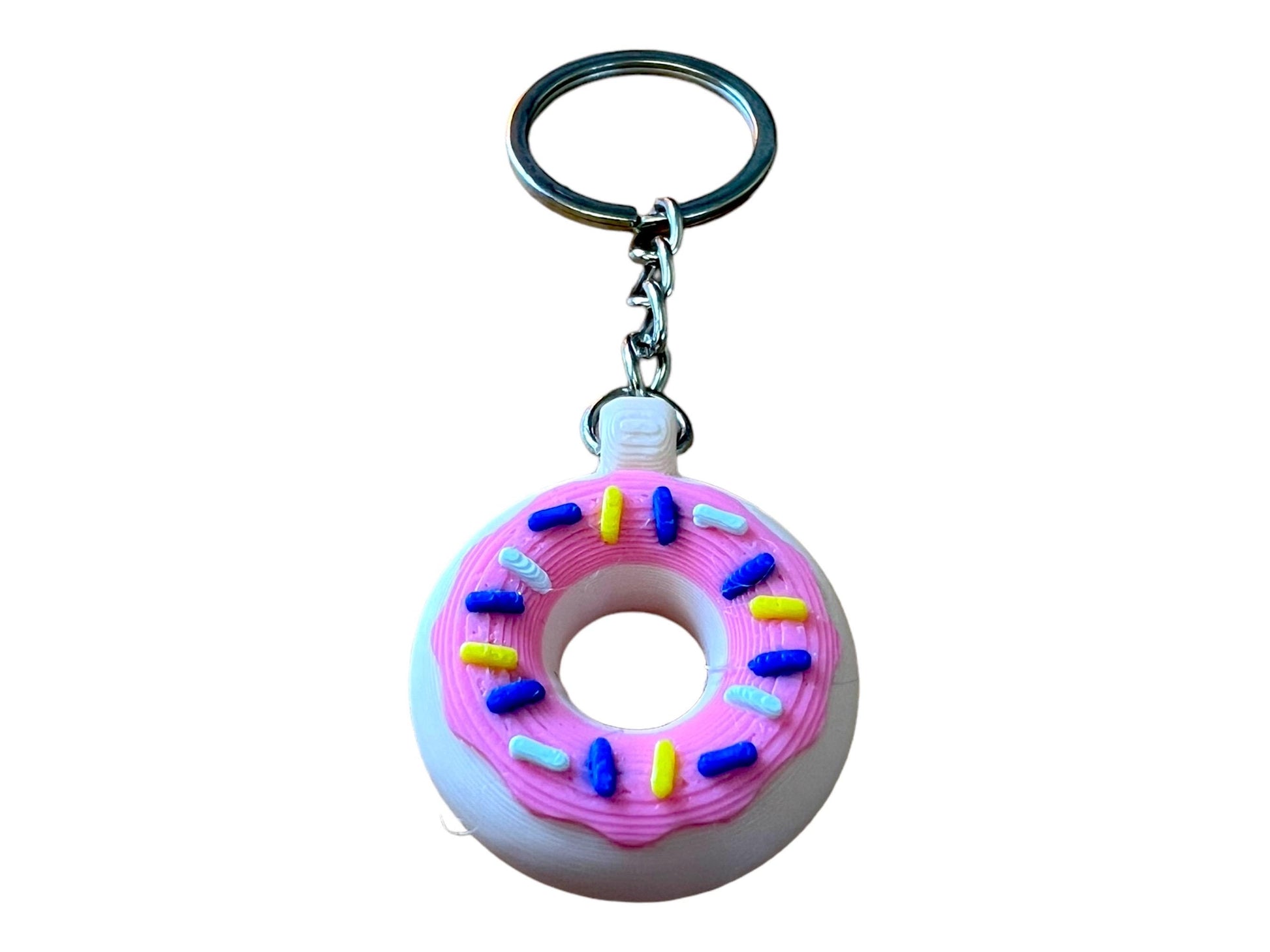 Sweet Treat Donut Keychain - Cute Foodie Accessory for Bag or Keys