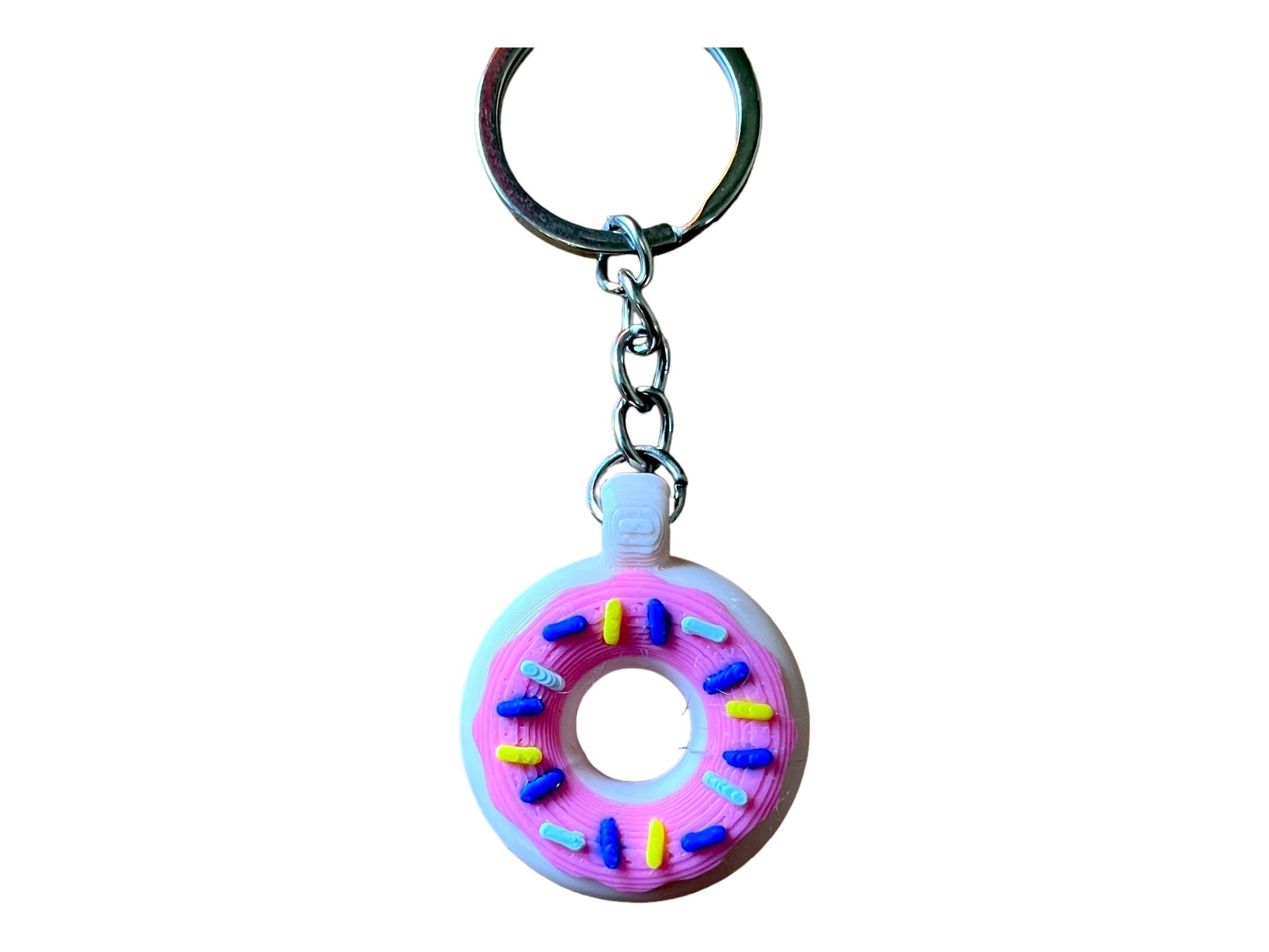 Sweet Treat Donut Keychain - Cute Foodie Accessory for Bag or Keys