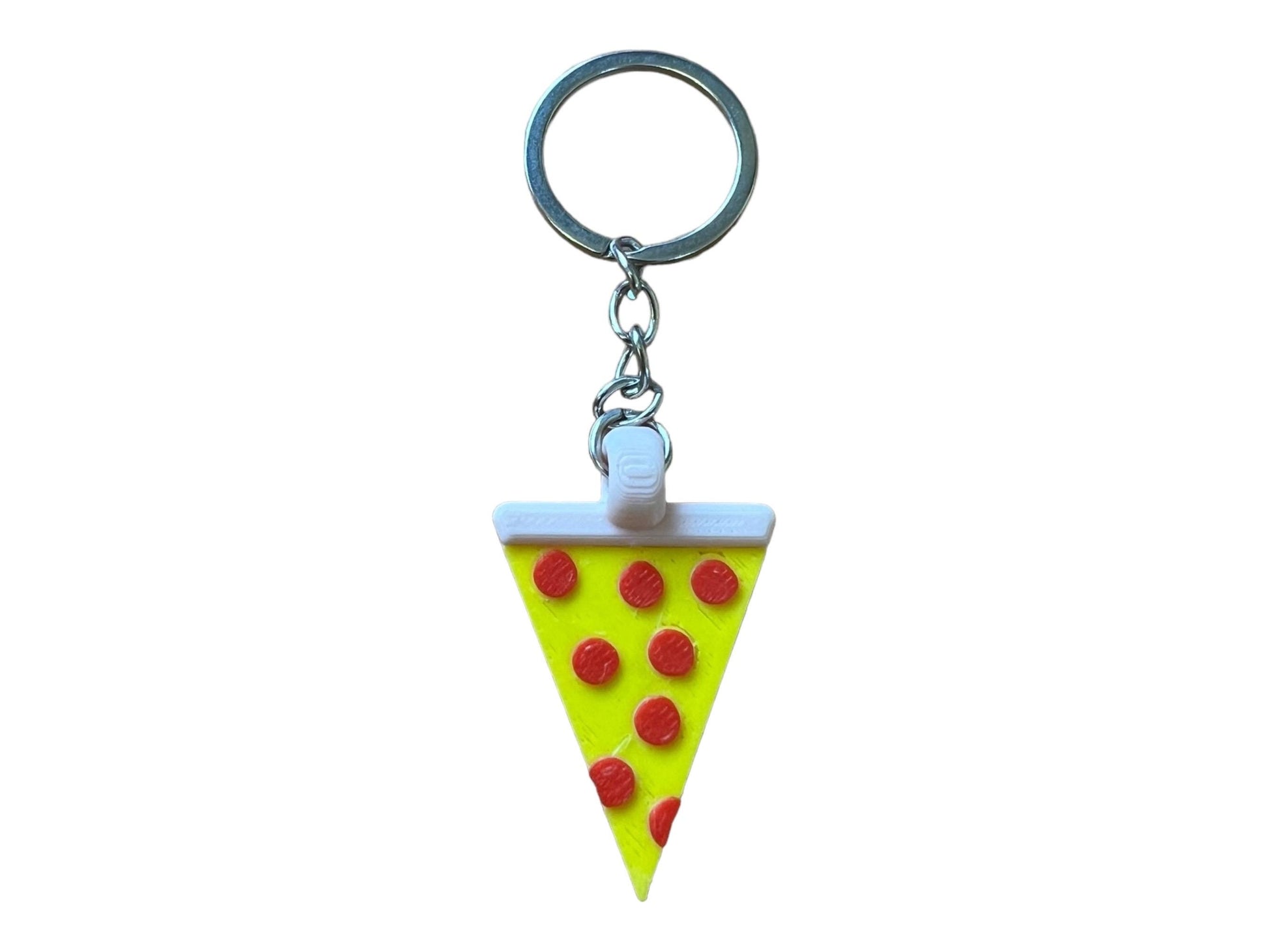 Pizza Lover's Essential! 3D Printed Slice Keychain Charm