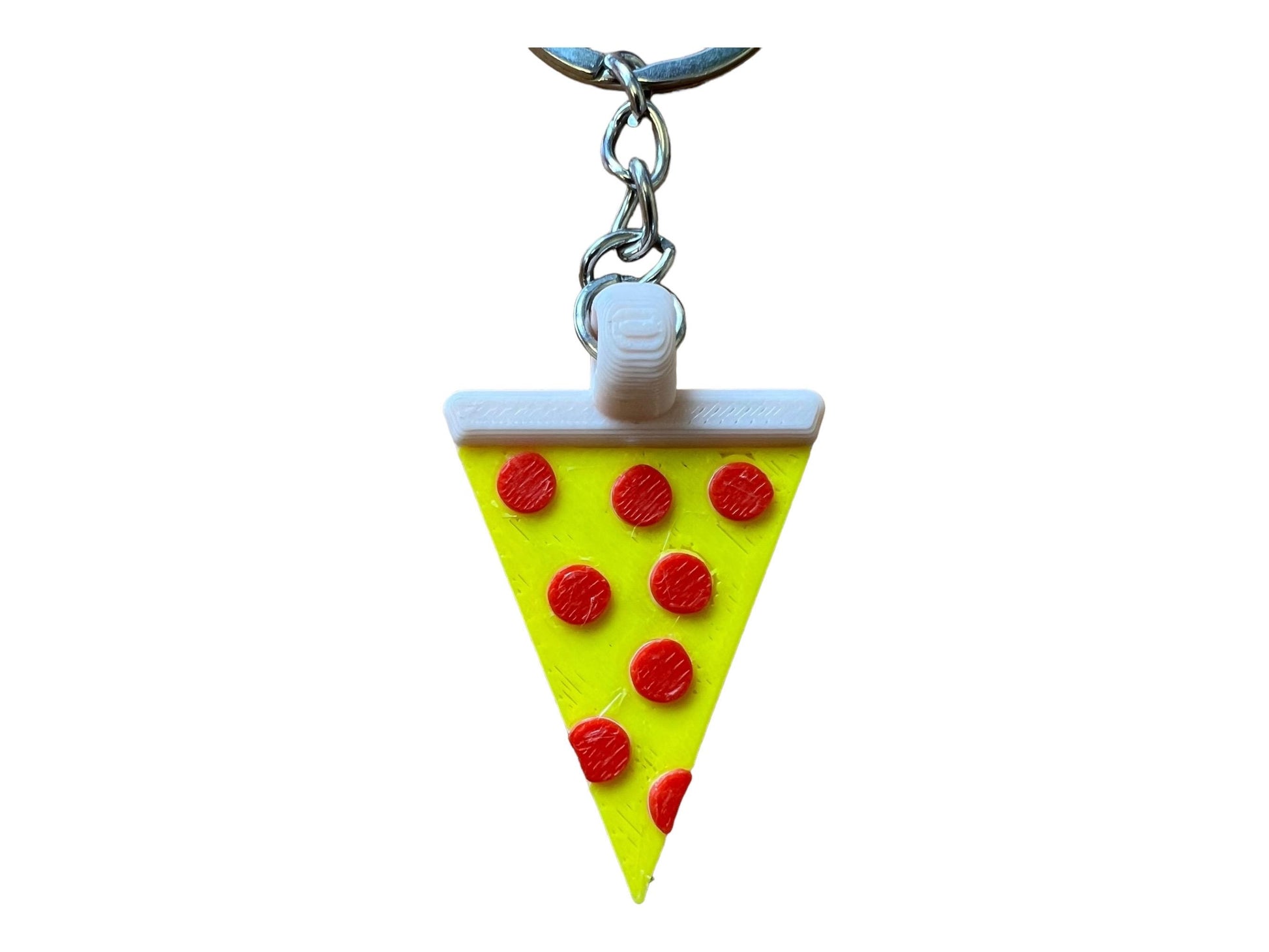 Pizza Lover's Essential! 3D Printed Slice Keychain Charm