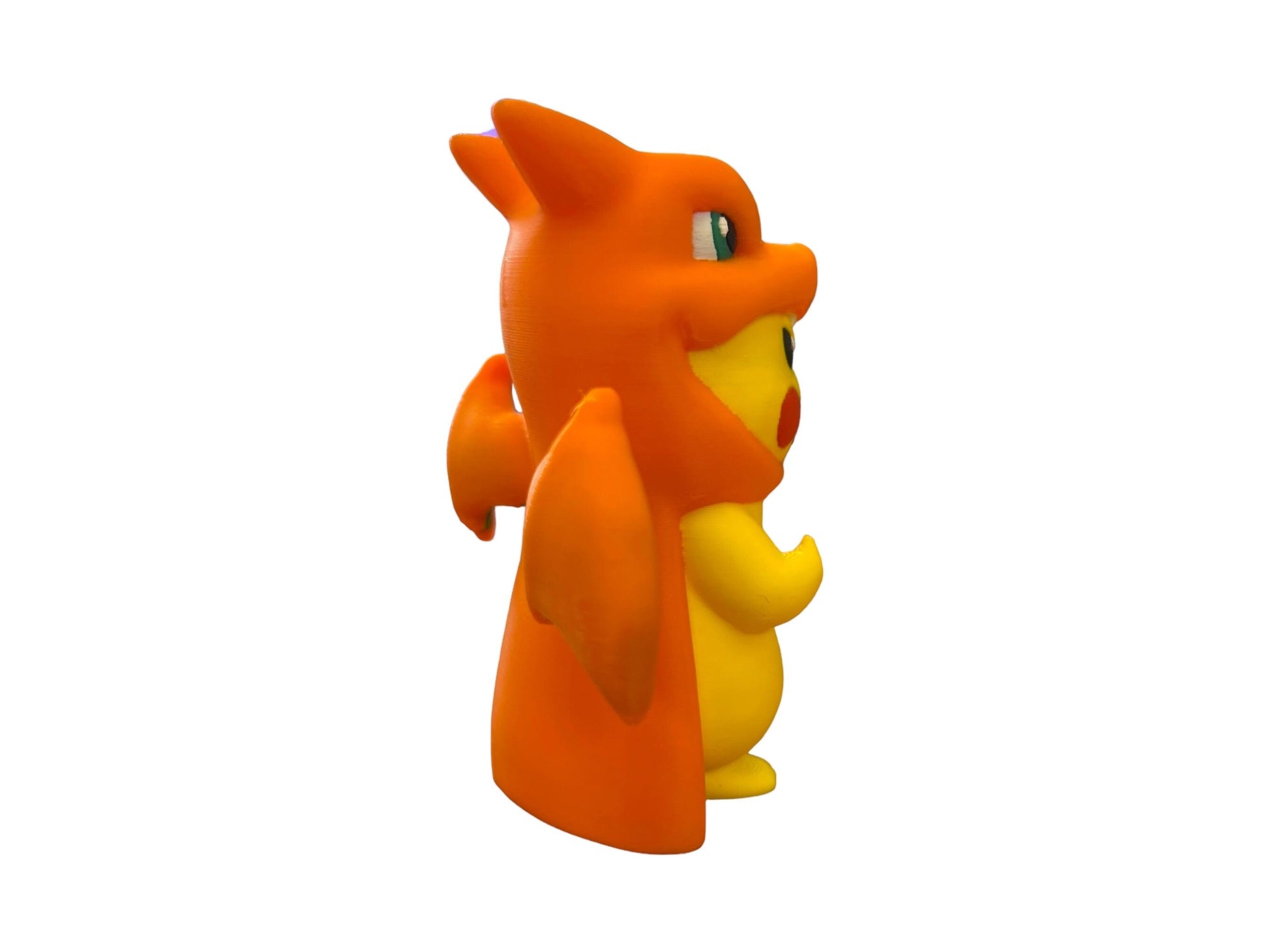 Adorable 3D Printed Pikachu Cosplay Charizard Figure: Collectible Nintendo Fan Art