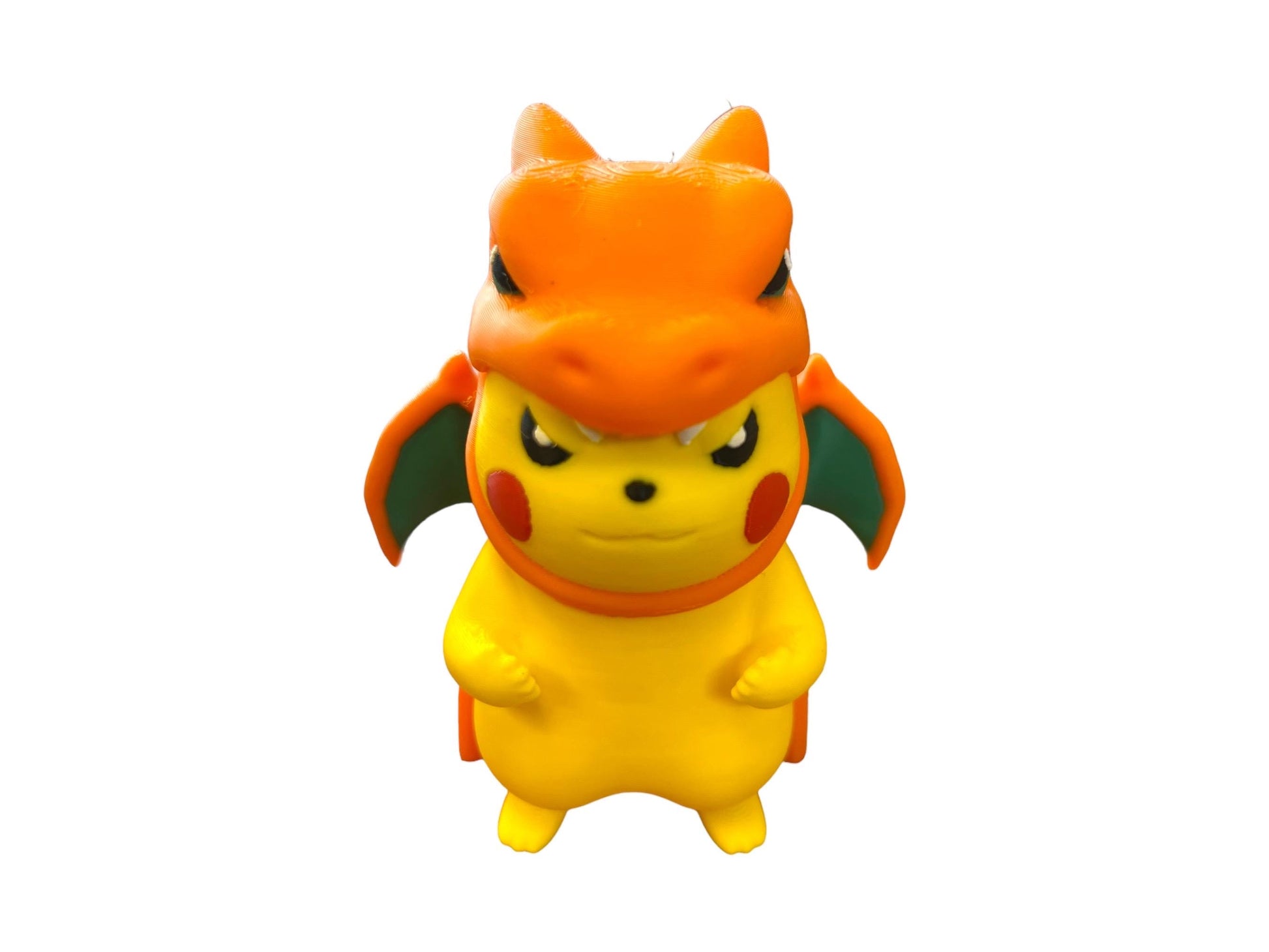Adorable 3D Printed Pikachu Cosplay Charizard Figure: Collectible Nintendo Fan Art