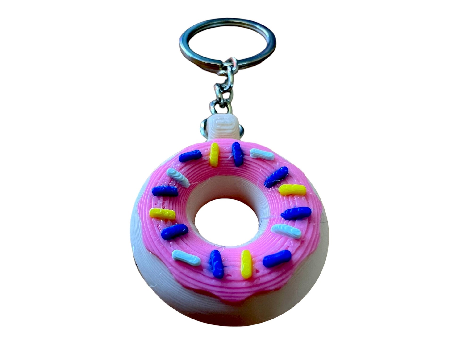 Sweet Treat Donut Keychain - Cute Foodie Accessory for Bag or Keys