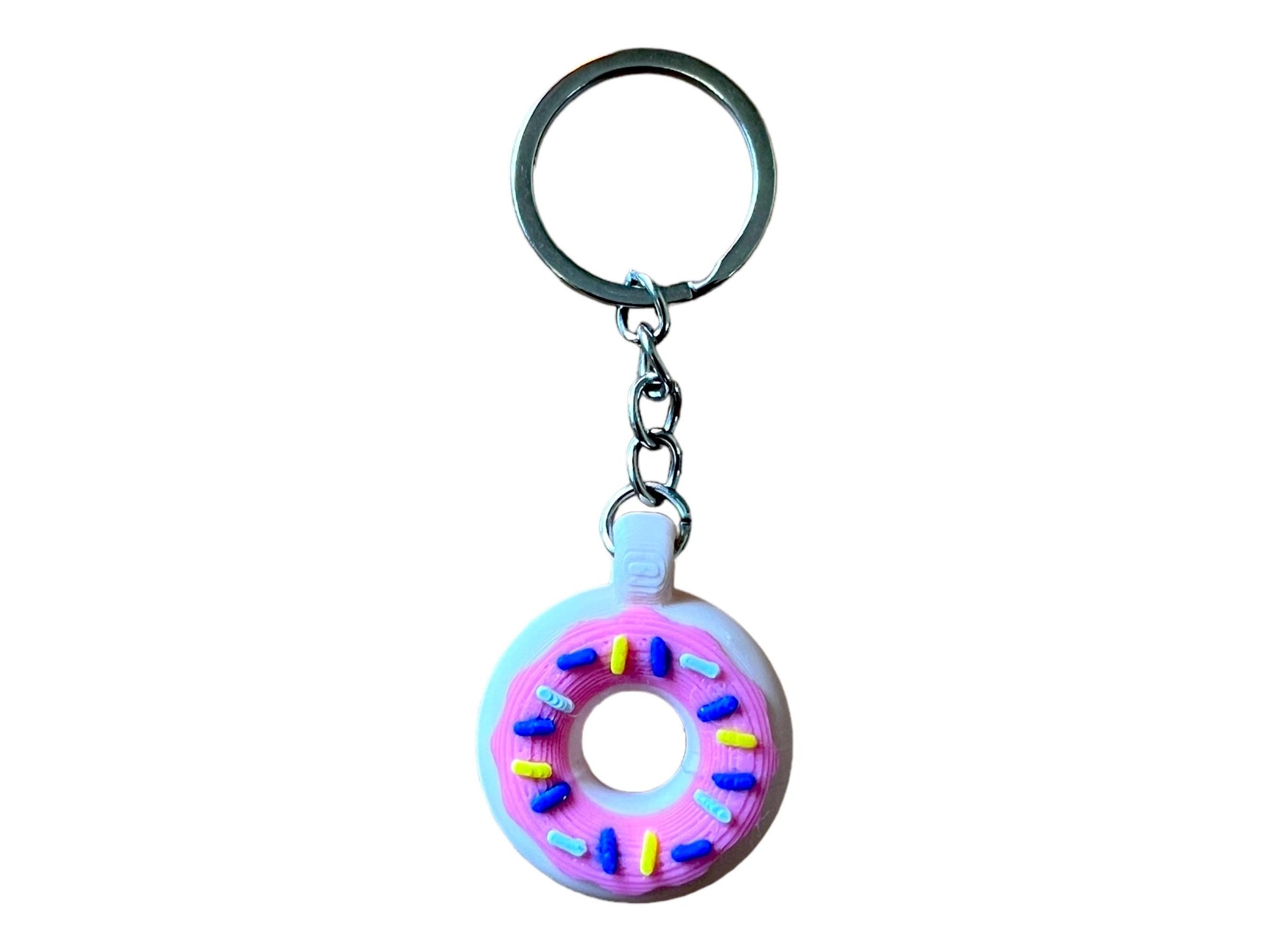 Sweet Treat Donut Keychain - Cute Foodie Accessory for Bag or Keys