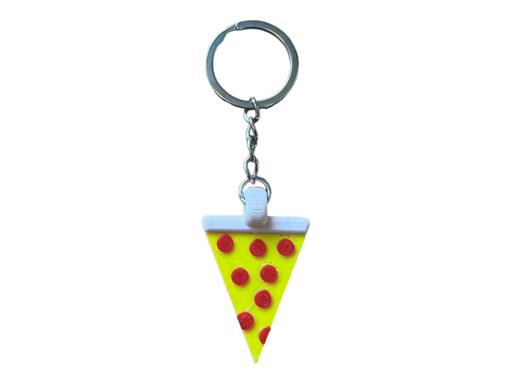 Pizza Lover's Essential! 3D Printed Slice Keychain Charm