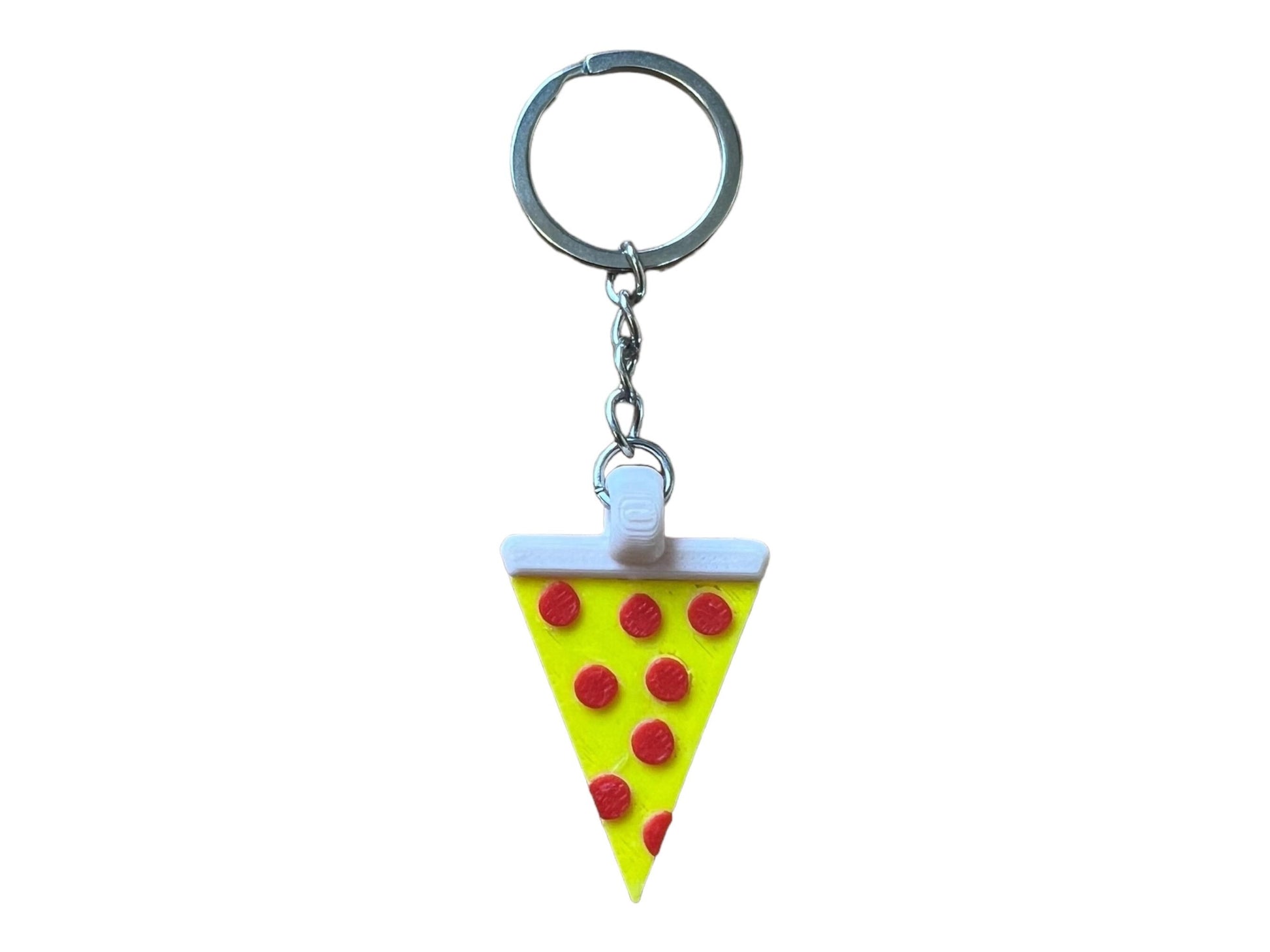 Pizza Lover's Essential! 3D Printed Slice Keychain Charm
