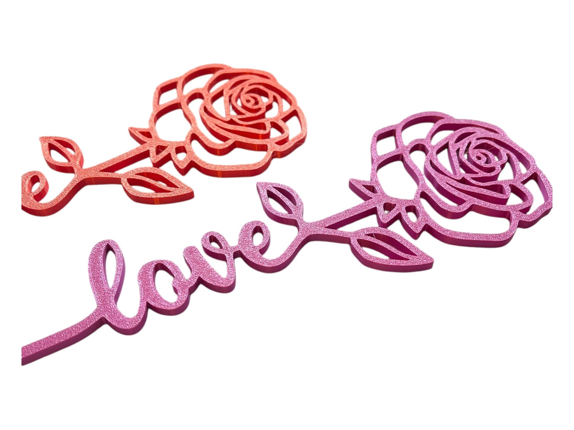 3D Printed Valentines Day Rose Flower | Romantic Gift for Him & Her | Unique Desk Decor
