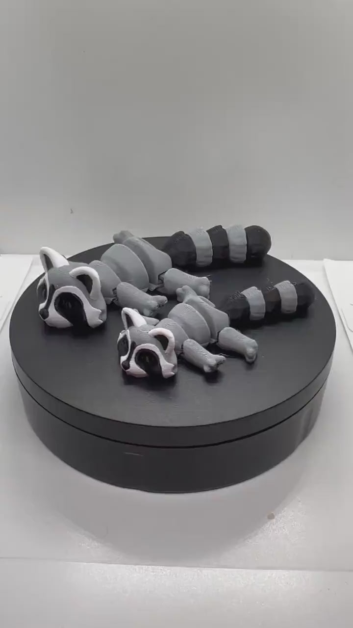 Handmade 3D Printed Articulated Raccoon | Fidget Toy | ADHD Toy | Funny Gift | Gift For Him & Her